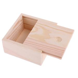 Pequeñas cajas <span class=keywords><strong>de</strong></span> madera maciza sin terminar personalizadas con tapas deslizantes caja <span class=keywords><strong>de</strong></span> almacenamiento <span class=keywords><strong>de</strong></span> madera para regalo - Product Image 1