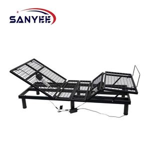 <span class=keywords><strong>Lit</strong></span> <span class=keywords><strong>en</strong></span> métal à mailles réglable électriquement <span class=keywords><strong>de</strong></span> style moderne et durable avec télécommande intelligente pour la maison, la chambre à coucher, le salon, l'hôtel - Product Image 1