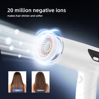 Sèche-cheveux intelligent léger le plus récent Sèche-cheveux ionique haute vitesse pliable avec diffuseur
