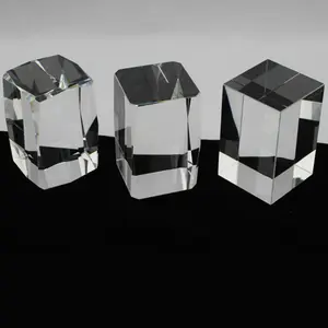 Cubo de cristal de pisapapeles, MH-TF0209, blanco