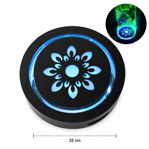 Luz LED RGB para Base de Hookah, Lámpara de Ambiente Redonda para Shisha, Bandeja de Luz Decorativa Recargable para Bar, KTV, Salón, OEM - Product Image 5