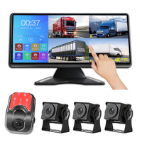 Cámara para Camión de 4 Canales 4K con Pantalla Táctil IPS de 10.36 Pulgadas, Sistema de Espejo DVR MP5 para Vehículos, Caja Negra para Estacionamiento de Autobuses, 1 Año de Garantía