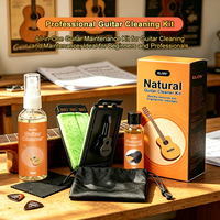 Kit Perawatan Pembersih Gitar Ramah Lingkungan untuk Gitar Akustik/Elektrik/Bass/Ukulele 100ml+50ml Minyak Lemon Kain Mikrofiber