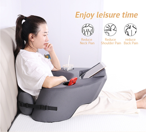 Soft Lap Desk Pillow Extra Large Memory Foam Reading Pillow With Pocket Arm Rest Pillow Can Read Work Play In Bed Sofa And Car