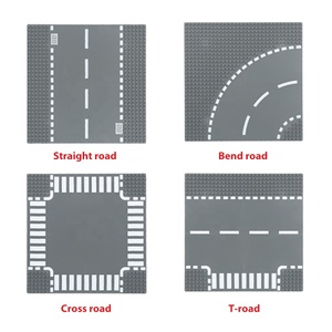 Cổ Điển Đường Bộ Baseplate Thiết Lập Cho Sáng Tạo Thành Phố Xây Dựng Tương Thích Với Thương Hiệu Lớn Khối Hơi Nước Học Tập Đồ Chơi Cho Trẻ Em Thị Trấn Tự Làm - Product Image 3