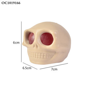 Drôle blague <span class=keywords><strong>moche</strong></span> tête de crâne doux squeeze jouets balle anti-stress ensemble pour les enfants - Product Image 5