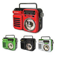 Radio AM FM R906, haut-parleur d'urgence, antenne, récepteur portable, lecteur radio rétro, génération d'énergie manuelle, charge solaire