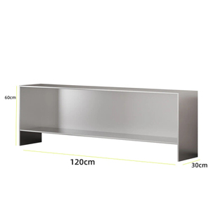 Soporte de TV Moderno de Acero Inoxidable con Estantes de Almacenamiento, Consola Multimedia Minimalista para Sala de Estar - Product Image 6