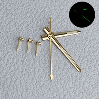 Aiguilles de montre lumineuses vertes multifonctions à 6 aiguilles, pièces de rechange pour mouvement à quartz VK63 modifié