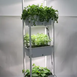 マイクログリーントマトレタス用の自己散水スマート垂直ガーデンシステム屋内ハーブ野菜栽培キット