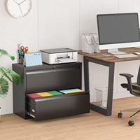Organiseur de documents de type tiroir en métal verrouillable avec conception anti-basculement, corps en acier épais et robuste avec serrure pour papiers et fournitures de bureau