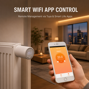 Nouveau produit - <span class=keywords><strong>Vanne</strong></span> thermostatique intelligente programmable Zigbee3.0 <span class=keywords><strong>pour</strong></span> <span class=keywords><strong>radiateur</strong></span>, compatible avec 6 vanes TRV et 1 hub sans fil - Product Image 3