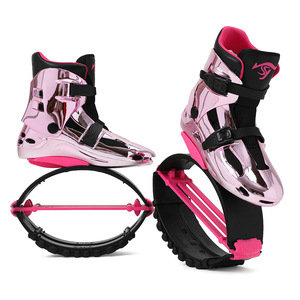 New Design Shiny Electroplated Bounce Shoes Adult Fitness Kangaroo Jumping Shoes <b>Glitter</b> Elastic Jump Boots for Party Gym - Product Image 1