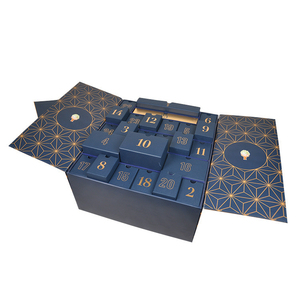 Caja de Regalo de Cartón Personalizada con Cuenta Regresiva, Embalaje Esencial Reciclado para Set de Cosméticos, Calendario de Adviento de Belleza con Grabado - Product Image 5