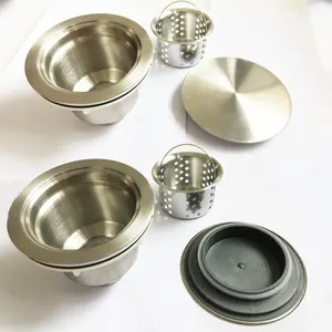 114mm Diameter Mesh Strainer Stainless Steel Siphon with Big Cover for sink kitchen