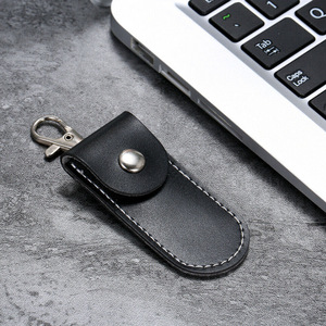 เคสป้องกันแฟลชไดรฟ์ USB แบบกำหนดเอง, เคสหนังพร้อมพวงกุญแจ, กระเป๋าเก็บแฟลชไดรฟ์ USB หนัง PU, แบบสั่งทำพิเศษ - Product Image 3