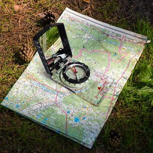 Orienteering <strong>Compass</strong> with Survival Whistle - Advanced Boy Scout <strong>Compass</strong> for Camping, Hiking and <strong>Navigation</strong> - Product Image 3