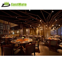 Set ristorante moderno moderno personalizzato tavolo da pranzo in legno massello e sedia doppio divano laterale opzionale per Hotel o caffetteria Bar