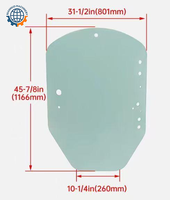 Kaca Pintu Alat Berat Konstruksi Aftermarket, Kaca Pengaman Temper, Grosir Pabrik, Kaca Kabin Operator