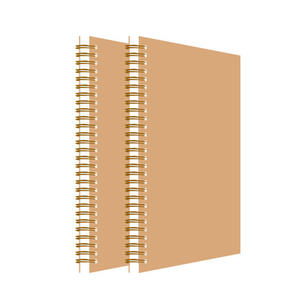 Custom Cowhide Spiral Coil <b>Notebook</b> Blank <b>Dot</b> matrix Horizontal Line Notepad Custom logo Kraft Paper <b>Notebook</b> - Product Image 1