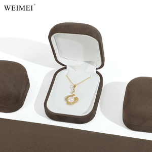 กล่องเก็บเครื่องประดับกำมะหยี่ทรงกลมมุมโค้งมนสุดหรูจาก WEIMEI สำหรับเก็บแหวน ต่างหู สร้อยคอ ลิปสติก กล่องเครื่องประดับพรีเมียม - Product Image 4