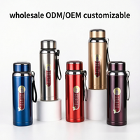 Gourde isotherme en acier inoxydable 316, bouteille thermos pour eau, thé, café, flacons sous vide pour les voyages, les bureaux, le camping, les cadeaux