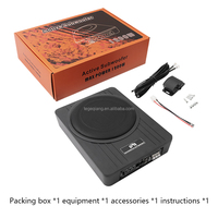 Subwoofer para Auto de 1200W y 10 Pulgadas, Ultra Delgado, Activo, Bajo Asiento, 12V, Sistema de Altavoces con Amplificador de Audio para Auto de Alta Potencia