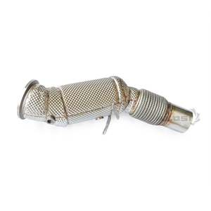 Tuyau d'échappement en acier inoxydable poli avec catalyseur pour <span class=keywords><strong>BMW</strong></span> 330i <span class=keywords><strong>320i</strong></span> F30 2.0T B48 2016-2018 Haute performance - Product Image 2