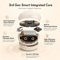 Nouvelle Génération Compagnon de Bureau Intelligent IA en Peluche, Jouet Interactif WiFi, Robot de Chat Animé avec Yeux Expressifs, Animal en Peluche pour Enfants