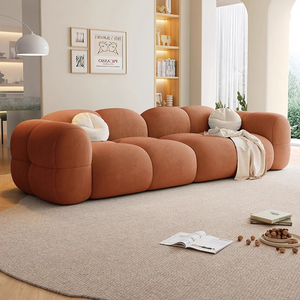 Sofá Combinado de Calidad Personalizado, Estilo Crema, Moderno y Elegante, Sofá de <span class=keywords><strong>2</strong></span>, <span class=keywords><strong>3</strong></span> y 4 Plazas, Sofá Sencillo para Sala de Estar, Juego de Muebles - Product Image 3