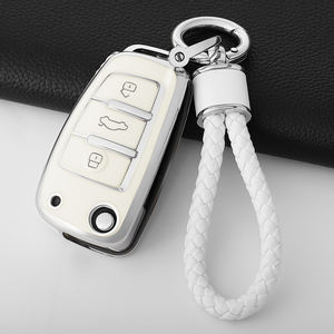 Mode nouvelle <span class=keywords><strong>coque</strong></span> de <span class=keywords><strong>clé</strong></span> de voiture en TPU housse de protection pour <span class=keywords><strong>Audi</strong></span> <span class=keywords><strong>A3</strong></span> 8L <span class=keywords><strong>8P</strong></span> A4 B6 B7 B8 A6 C5 C6 4F RS3 Q3 Q7 TT 8L 8V S3 porte-clés accessoires - Product Image 4