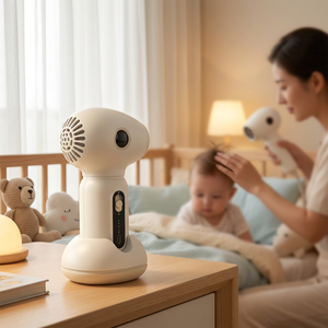 Sèche-cheveux sans fil pour bébé, rechargeable, faible bruit, 2 réglages de chaleur, portable pour la maison et les voyages - Product Image 4