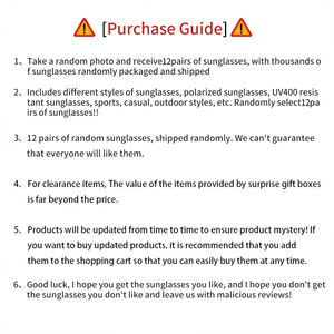 バルク15個混合デザイナーサングラスサプライズボックス-ビーチ/スポーツスタイル - Product Image 6