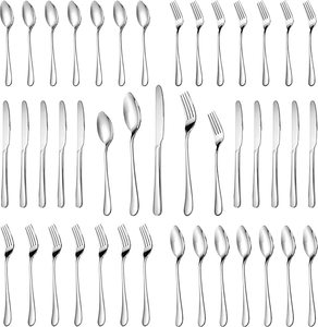 Juego de cubiertos pulidos con espejo Juego de cubiertos Servicio Tenedor Cuchillo Cuchara Juego de cubiertos de acero inoxidable - Product Image 1