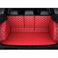 Ensemble de tapis de sol de voiture en cuir de luxe personnalisés 5D, tapis de coffre pour //Audi/Tesla//BYD City CR-V, antidérapant
