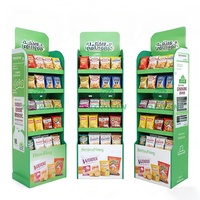 Présentoir de sol en PVC personnalisé pour supermarché, présentoir de sol en PVC pour eau minérale en bouteille