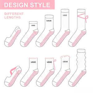 <span class=keywords><strong>Calcetines</strong></span> Deportivos Antideslizantes para <span class=keywords><strong>Mujer</strong></span>, Diseño Personalizado, Paquete de Pares, <span class=keywords><strong>Calcetines</strong></span> de Yoga con Cordones, Suela de Goma, <span class=keywords><strong>Calcetines</strong></span> de Pilates - Product Image 4