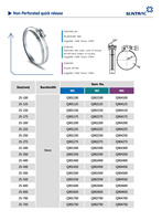Collier de serrage standard à dégagement rapide non perforé de style allemand, largeur de bande 9 mm, en acier inoxydable SUNTRAC Q01