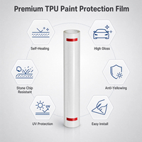 Film de protection de peinture TPU transparent PPF auto-réparant rapide, anti-rayures, anti-jaunissement, bloquant les UV, film de protection de carrosserie automobile
