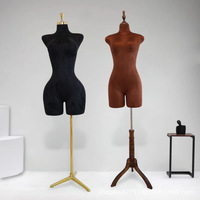 Mannequin Femme Taille Européenne Mi-Corps avec Grosses Hanches, Jambes et Tête pour Vitrine de Magasin de Vêtements