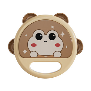 Jouet musical éducatif en dessin animé, <span class=keywords><strong>tambourin</strong></span> à hochet en ABS, tambour interactif pour tout-petits, jouets promotionnels - Product Image 3