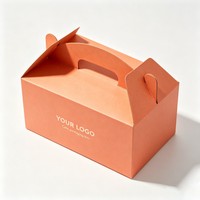 Boîte d'emballage pour desserts (poulet frit, beignets, gâteau au chocolat) personnalisable, recyclable, en papier alimentaire de haute qualité