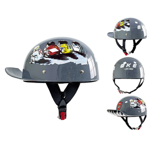 Cascos de motocicleta y motocicleta para hombres y mujeres, medio <span class=keywords><strong>casco</strong></span> de conducción de ciclista eléctrico ultraligero de verano - Product Image 5