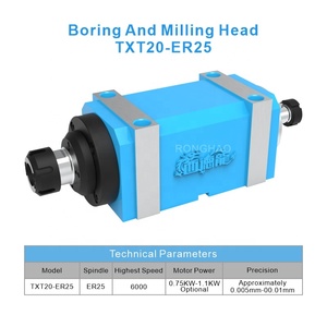 Độ chính xác cao nhàm chán và phay điện đầu cắt đầu <span class=keywords><strong>CNC</strong></span> khoan và phay nhàm chán trục chính đầu er25 không thấm nước - Product Image 2