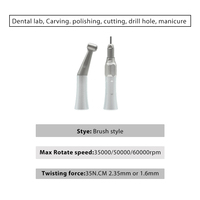Micromoteur dentaire de laboratoire de type E 211+108E, origine coréenne, OEM 2032, puissant, basse vitesse, 35000 tr/min, portable, électrique, pour polissage de la cire et de la prothèse dentaire