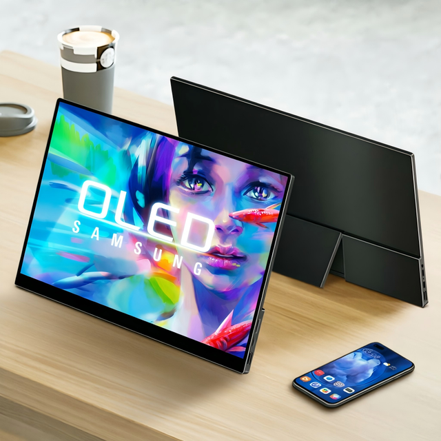 HDR 3840 2160 Type-C HDM I Compatible External 13.3 14 "portable Display AMOLED 15.6 Inch Touchscreen 4K UHD Portable Monitor