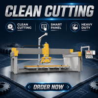 Machine de découpe à pont CNC 5 axes OMC TITAN PLUS 5+ pour dalles de granit, marbre, quartzite et plans de travail de cuisine