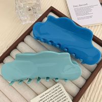 CHUJIAN Pinces à cheveux en acétate de style coréen, couleur unie, en forme de nuage, pinces requin colorées macaron mignonnes pour femmes et filles
