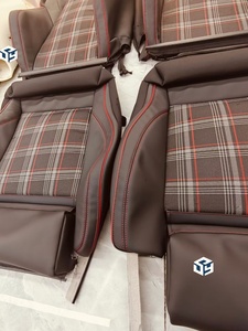 Housse de siège en cuir Nappa, ensemble complet, ajustement universel, housse de siège de voiture de luxe pour <span class=keywords><strong>Volkswagen</strong></span> GTI - Product Image 5
