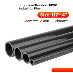 Tuyau en PVC industriel standard <span class=keywords><strong>japonais</strong></span> JIS K 6741, 60 mm, 89 mm, 114 mm, gris foncé, VP VU, pour l'alimentation en eau sous pression - Product Image 3